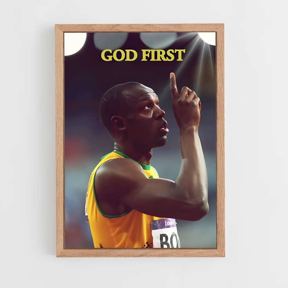 Poster Usain bolt – affiche Athlétisme (vue 4)